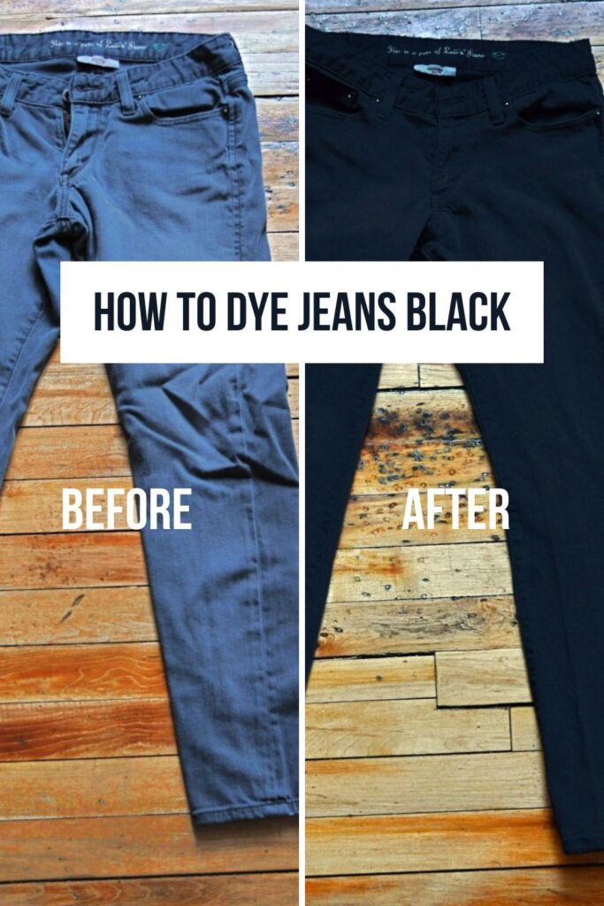 How to Dye Jeans Black – A Small Life