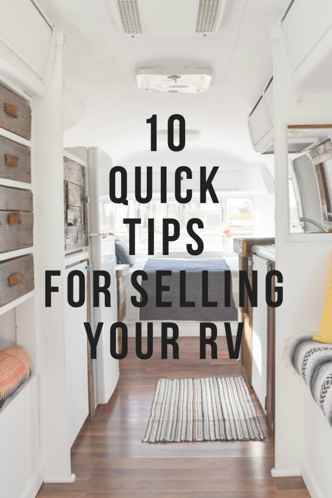 10 Quick Tips for Selling Your RV – a small life